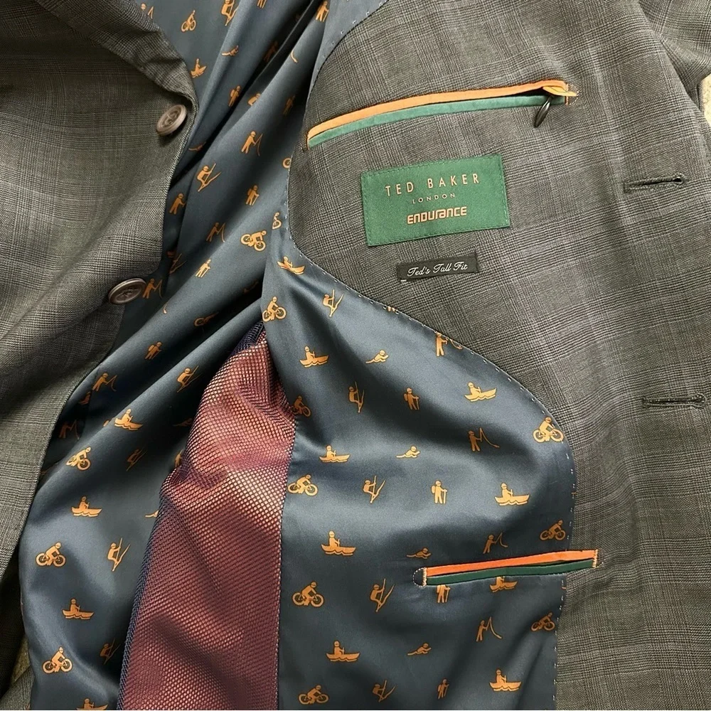 Ted Baker London Endurance Fencett Tall Check Nested Suit Set Matching